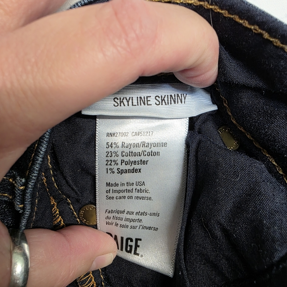 Paige/ Skyline Skinny Jeans - Picture 5 of 7